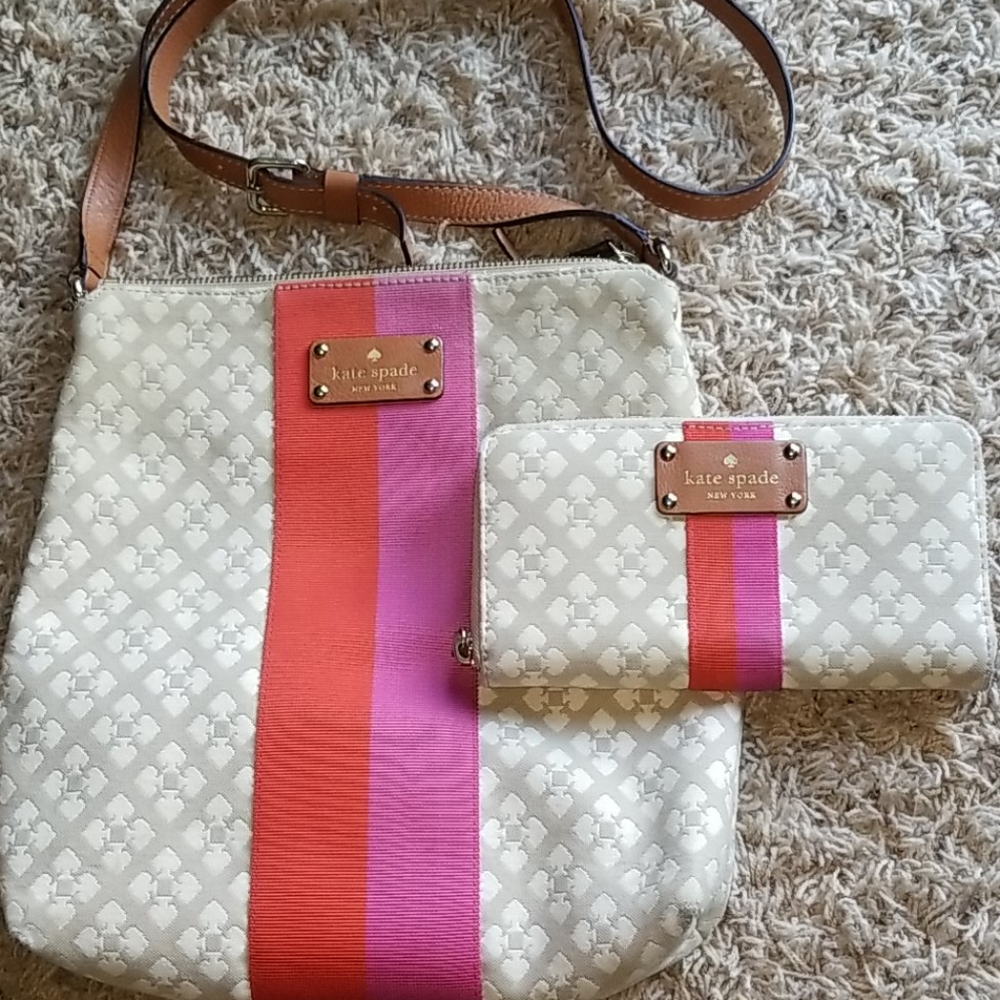 Kate Spade cross body purse and matching wallet